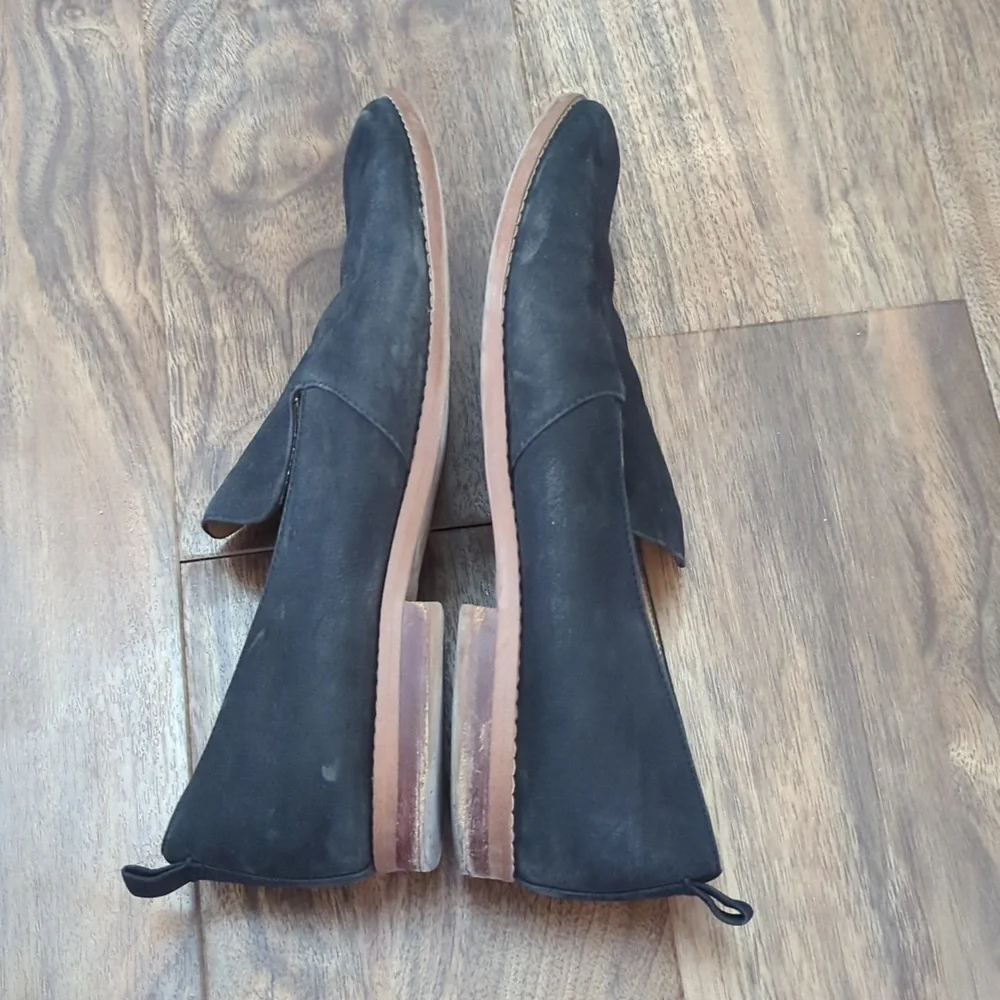 Franco Sarto Black Leather Loafers